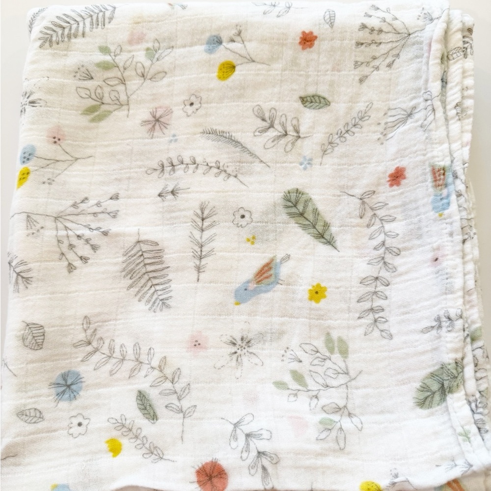 Angel Dear Blue Bird Baby Swaddle Blanket - Picture 5 of 5